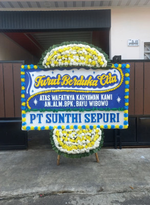 Papan Bunga Duka di Suralaga